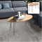 DELUKE® Couchtisch oval Peru - Holzdesign | Sofatisch oval Stubentisch Wohnzimmertisch Kaffeetisch Beistelltisch Tisch für Couch, Braun