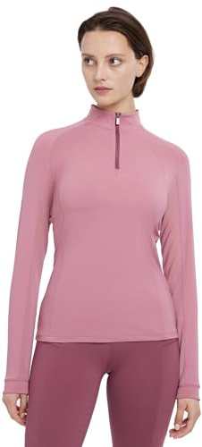 LeMieux Halle Womens Lightweight Long Sleeve Base Layer (Peony, 8)