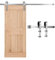 VEVOR Kit Ferramenta per Porta Scorrevole da Fienile 1524 mm, Capacità 150 kg, Compatibile con Larghezza 762 mm e Spessore 34,9-44,45 mm, Binario Resistente Rullo a Forma J, Argento