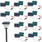 10pcs mini panneaux solaires 150mA Panneau solaire 3V avec temps de temps câblé pratique pour fabriquer des lumières de pelouse Lowpower Appliances Science Projets