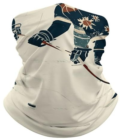 Multifunktion Kopftuch Eishockey-Muster Gesichtsschutz Sonnenschutz Halstuch Für Outdoor Radfahr Wandern