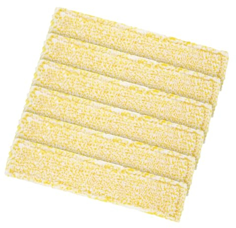 6 StüCk Ersatzmikrofaser Wischbezug Kompatibel mit KäRcher Fenstersauger Wv2 Wv5 SprüHflaschenzubehöR Ersatzteile FüR Fensterreiniger （Gelb）