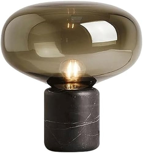 Lampe de bureau postmoderne en verre et marbre, design créatif, pour chambre à coucher, salle d'étude, comptoir, vitrine, appartement, hôtel, table décorative, salle d'exposition, club-house, modèle