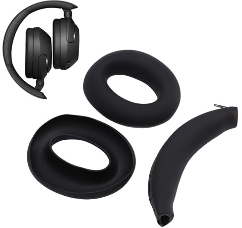 VBESTLIFE WH-XB910N Ersatz-Ohr Polster und Stirnband, Silikon-Ohr Polster Kissen und Stirnband Abdeckung für WH-XB910N Geräusch Unterdrückung Kopfhörer