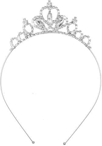 Prinzessin Krone Tiara, Kristall Stirnband | Funkelnde Strass Geburtstag Krone, für Damen Mädchen, Hochzeiten, Weihnachten, Geburtstagsfeiern