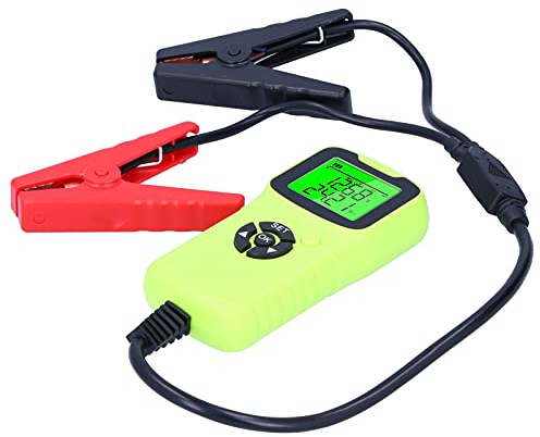 Keenso Digital Battery Tester LCD Battery Life/Voltage/CCA Analyzer, Perfect for Automotive Testing, ABS Material (Green)