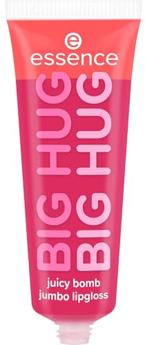 essence SAY IT WITH JUICY BIG HUG juicy bomb jumbo lipgloss Nr. 01 Rot 30ml | Sofortiges Ergebnis, Lipgloss mit einem exotischen Aroma und einem dewy Finish