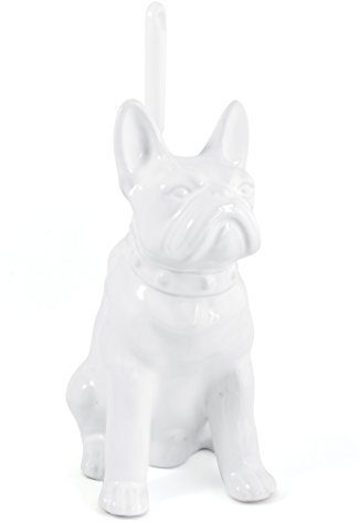GELCO Design Dog Pot à Balai WC , Céramique, Blanc, 15 x 20 x 29 cm