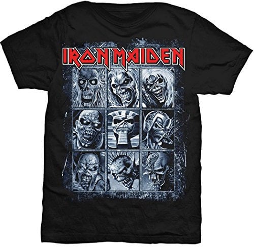 Rock Off Iron Maiden 'Nine Eddies' T-Shirt (2 Extra Large) Black