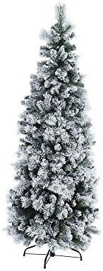 BIZZOTTO Albero di Natale Slim Praga innevato h180-539 Rami
