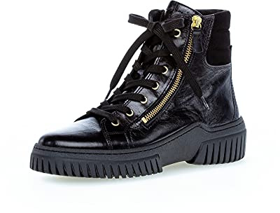 Gabor Schuhe Schnürstiefel Stiefeletten Boots Glattleder Elegant Freizeit Uni Damenschuh Damen Schuh