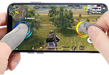 Foochow 2 PUBG Mobile Game Finger Sleeve, Finger Touchscreen Handy Spiel Finger Sleeve,Touchscreen Fingerhülse Atmungsaktiv Ultradünn Anti-Sweat Fingerset Empfindliche Für PUBG Touchscreen Spiel