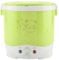 Joyzan Mini Rice Cooker, Electric Cooker 12V Food Steamer for Cars Lunch Box Portable Travel Cooking Soup Stews Heater Heating Preservation Automatic Keep Warm Non Stick Camping Porridge 1L(Green)
