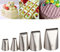JasCherry 4 Stück Groß Halbe Reihe Spritztüllen Set für Kuchen Dekoration - Qualität Edelstahl Rohrleitungen Düsen Große Spritztülle Tüllen Spritzdüsen für Cupcakes Torten #F
