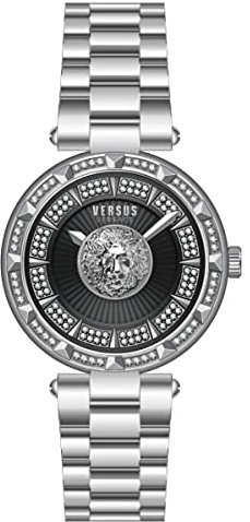Versus Versace Damenuhr Sertie Crystal silberfarben VSPQ13821