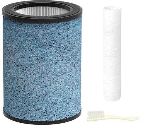 HP302 Neverchange Replacement Filter Compatible with Shark HP301 HP201 HP202 UA205 AP1000 HC501 HC502 Air Purifier MAX, 4-in-1 H13 Grade True HEPA Filter, Part # HE2FKBAS, HE2FKBASMB, HE3FKPET