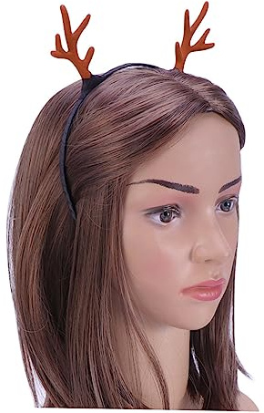 FRCOLOR 6 Stück Kopfschmuck mit Geweihmotiv aus Resin und Kunststoff Party und Maskerade als Haarreif und Haarspange für Kinder