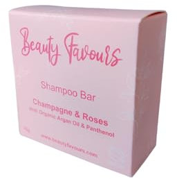 Champagne and Roses Solid Shampoo Bar with Argan Oil & Panthenol