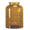 Fuchs Design PureCycle Tarragona braun Vase kariert, Dekovase, aus recyceltem Glas
