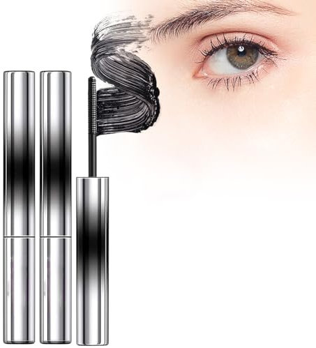 Mascara, Kaluofan 2PCS Iron Brush Mascara, Iron Mascara Wimperntusche, Mascara Iron (BLACK)