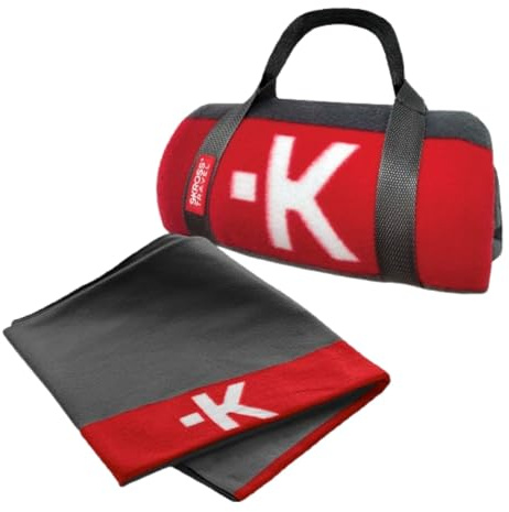 SKROSS Unisex-Adulto Reisedecke für das Flugzeug, Auto oder den Zug, rollbare Kuscheldecke mit Tragegurt, leichte & warme Schmusedecke für unterwegs