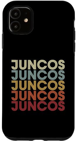 Hülle für iPhone 11 Juncos Puerto Rico Juncos PR Vintage Text