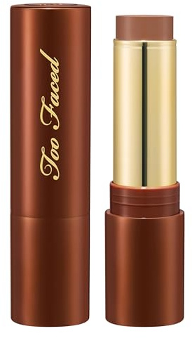 Too Faced Chocolate Soleil Melting Bronzing & Sculpting Stick | Multi-Use, Contour + Cream Bronzer Stick | Lightweight, Satin-Finish with Buildable Coverage, 0.28 Ounce, 0.28 Ounce, Chocolate Souffle