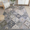 Xfrog Boho Blumen Teppich - Rutschfester Waschbarer Ultraweicher Antiker Flächenteppich Mit Niedrigem Flor für Wohnzimmer, Schlafzimmer, Kinderzimmer - 80 x 150 cm
