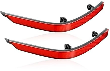 QIULKU Nebelschlussleuchte,RüCkleuchten 2PCS Auto Heckschürze Nebel Licht Reflektor Lampe Fit for VW Transporter T6 Multivan Fit for Caravelle 2016-2020 7E0945105D 7E0945106D(2PC Red Lens)