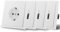 MVAVA Schuko Steckdose EU-Standard, 1 Fach Unterputz Steckdose, Einfache Installation, 80mm × 80mm Steckdosen, 3-Draht Erforderlich, Weiß, 4 Pack