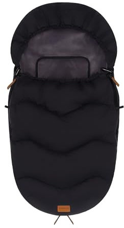 Fillikid Winterfußsack Nuptse Exklusiv | Wasserdichtes, weiches Material | Für Kinderwagen & Autositz |82x43 cm | Wasserdichter Reißverschluss | Ideal für den Winter & kalte Tage | 100% Polyester