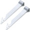 Mooliwe 2 Pcs Staple Puller Multi Functional Staple Remover Tool Heavy Duty for Carpenters Electrical Staple Holder Construction Staple Remover, Nail Puller, Pry Bar, Ruler and Carpenter Square.