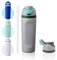 MU LIN Borraccia Termica Acciaio Inox con Cannuccia - 600ml Senza BPA Isolamento Termico Leakproof per Sport, Palestra, Ciclismo, Scuola, Campeggio - GRIGIO