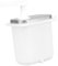 FLCPJGV Distributeur de sauce avec pompe 2000 ml pour sirop et condiments, 2l Blanc