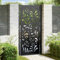 Gecheer Cancello,Singolo,da Giardino,Esterno,in Acciaio,Nero,Design a Onde,105x205 cm,Cancello per Recinzione,Cancello in Acciaio,Cancello Singolo,Cancello da Esterno