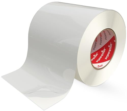 POPPSTAR Tent Repair Tape Waterproof, Thin & Flexible (10m x 8cm) Invisible Tape Repair Kit for Awning, Gazebo, Canvas, Inflatable Toys