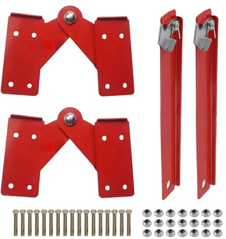 Enwye 2 Set Of Loft Ladder Hinges, Pull-Down Ladder Hinge, Floor Stairs Replacement Parts, Aluminium Alloy Hinges.