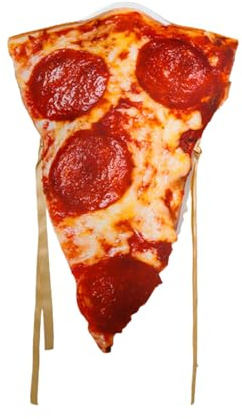 Costume di Halloween a Tema Pizza | Vestito Divertente Cibo per Cosplay,Costume da Pizza per Adulti,Per Coppie Bambini Travestimenti Feste Carnevale Giochi di Ruolo Natale Compleanno All'aperto