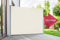 empasa Seitenmarkise Start 2.0 Sichtschutz Sonnenschutz Windschutz Markise ausziehbar für Garten, Balkon und Terrasse, mit Standfuß, Farbe:Creme, Größe:200 x 450 cm