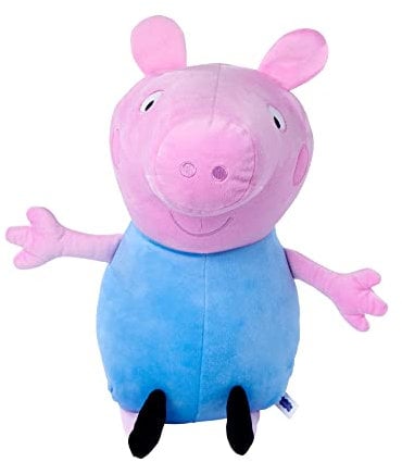 Simba 109261003 - Peppa Pig Plüsch Schorsch, 31cm, im Standardoutfit, Plüschfigur, Plüschtier, ab den ersten Lebensmonaten