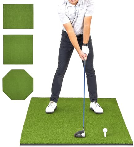 GoSports ELITE Golf Hitting Mats for Indoor/Outdoor Practice – Choose Size – Turf Driving Range Mats for Golf Simulators and Practice