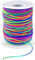 Cuerda elástica para pulseras, pulseras de cuerda elástica, hilo de cuerda elástica, pulsera elástica para joyas, cadena de abalorios (1 mm 55 yardas arco iris)