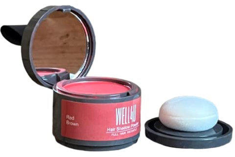 WELL4U - Haar Ansatz Puder - Make-up für Ihre Kopfhaut in 13 Farben - wasserfestes Ansatzpuder für Frau und Mann - gezielter als Kaschierspray, Kaschierstift oder div. Concealer - Hair Line Powder