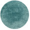 Carpetsale24 Teppich Wohnzimmer Shaggy Einfarbig Design 80 cm Rund Aqua Blau - Hochflor Teppich Schlafzimmer Luxuriöse Kuschelig und Super Weich Langflor 50 mm Florhöhe - Flauschiger Teppich Runder