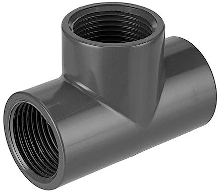 REKUBIK PVC-U T-Stück 3X Innengewinde Größe 2 IG x 2 IG x 2 IG