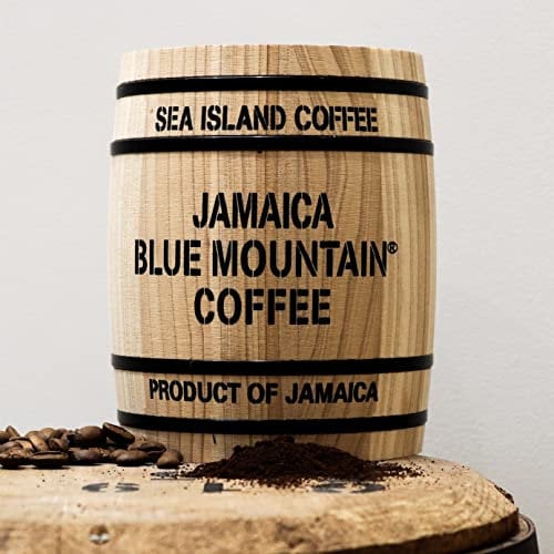 Jamaica Blue Mountain Coffee Beans 250g Gift Barrel - Freshly Roasted To Order And Shipped Direct From Sea Island Coffee Roastery - Medium Roast - Gift Option