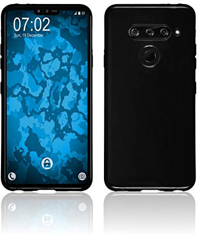 PhoneNatic Case kompatibel mit LG V40 ThinQ - schwarz Silikon Hülle Cover