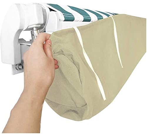 JQDZX Auvent de Jardin, Protection Sac de Rangement Contre Les UV -Anti-poussière- étanche Contre la Neige et la Pluie, pour Terrasse De Jardin Extérieur (4M)