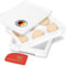 RoyalFay Pizzaballenbox Made in Germany lebensmittelecht 30x40x8 cm (2 Boxen mit 1 Deckel) weiß Gärbox für Pizzateig