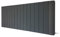 Supreme Anthracite Aluminium Radiator 500mm x 1500mm with 900w Single Heat PTC Electric Element
